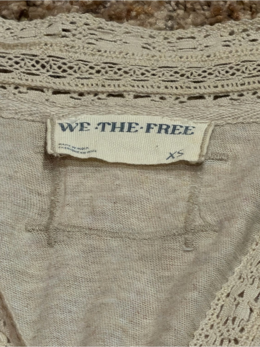 We The Free Cream Tee with Blue 'Spartans' Script and Red 25 - Picture 3 of 3